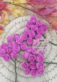 تصویر گل فومی رنگ سرخابی 