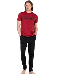 تصویر ست پیژامه مردانه فاق نرمال آستین کوتاه راسته | پیر کاردین Pierre Cardin PC-6050-CAG 