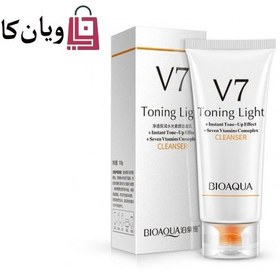 تصویر شیر پاک کن ویتامینه و روشن کننده بیوآکوا BioAqua V7 Toning Light 