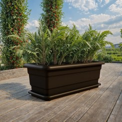 تصویر گلدان مستطیلی گل آذین کد 607 طول ۶۷.۵ سانتی متر 