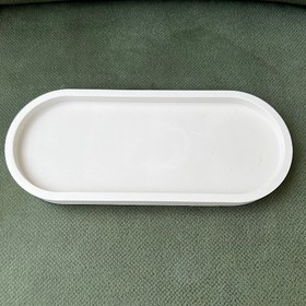 تصویر دکوری سینی بیضی لبه دار 