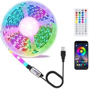 تصویر ریسه نواری RGB فول کالر هوشمند 