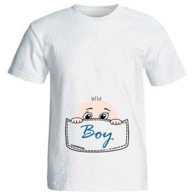 تصویر تی شرت بارداری طرح boy کد 3969 