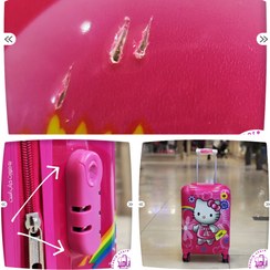 تصویر چمدان کودک دخترانه طرح هلو کیتی cartoon-girls-suitcase-hello-kitty