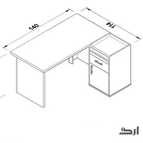 تصویر میز کارمندی فرم 