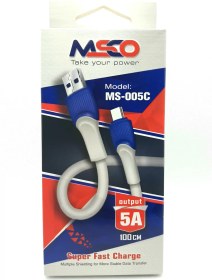 تصویر کابل شارژ تایپ سی سیلیکونی - کابل تایپ سی سیلیکونی 