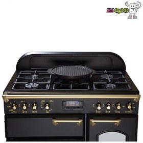 تصویر اجاق گاز دیجیتالی تاکنو مدل  Falcon_L_5B Takno stove, Falcon model, 5 flames, 4 ovens, steel surface