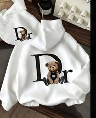 تصویر هودی زنانه دیور خرسی سایز فری جنس دورس توکرکی 