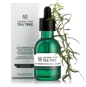 تصویر سرم صورت ضد جوش درخت چای سبز بادی شاپ 50 میل های کپی Body Shop Tea Tree Serum high copy