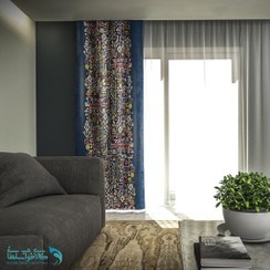 تصویر پرده طرح ایلیاتی برند پرووال مدل cu5-57 