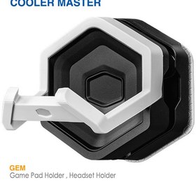 تصویر پایه نگهدارنده هدست کولر مستر مدل GEM Cooler Master GEM Magnetized for sturdy mounting