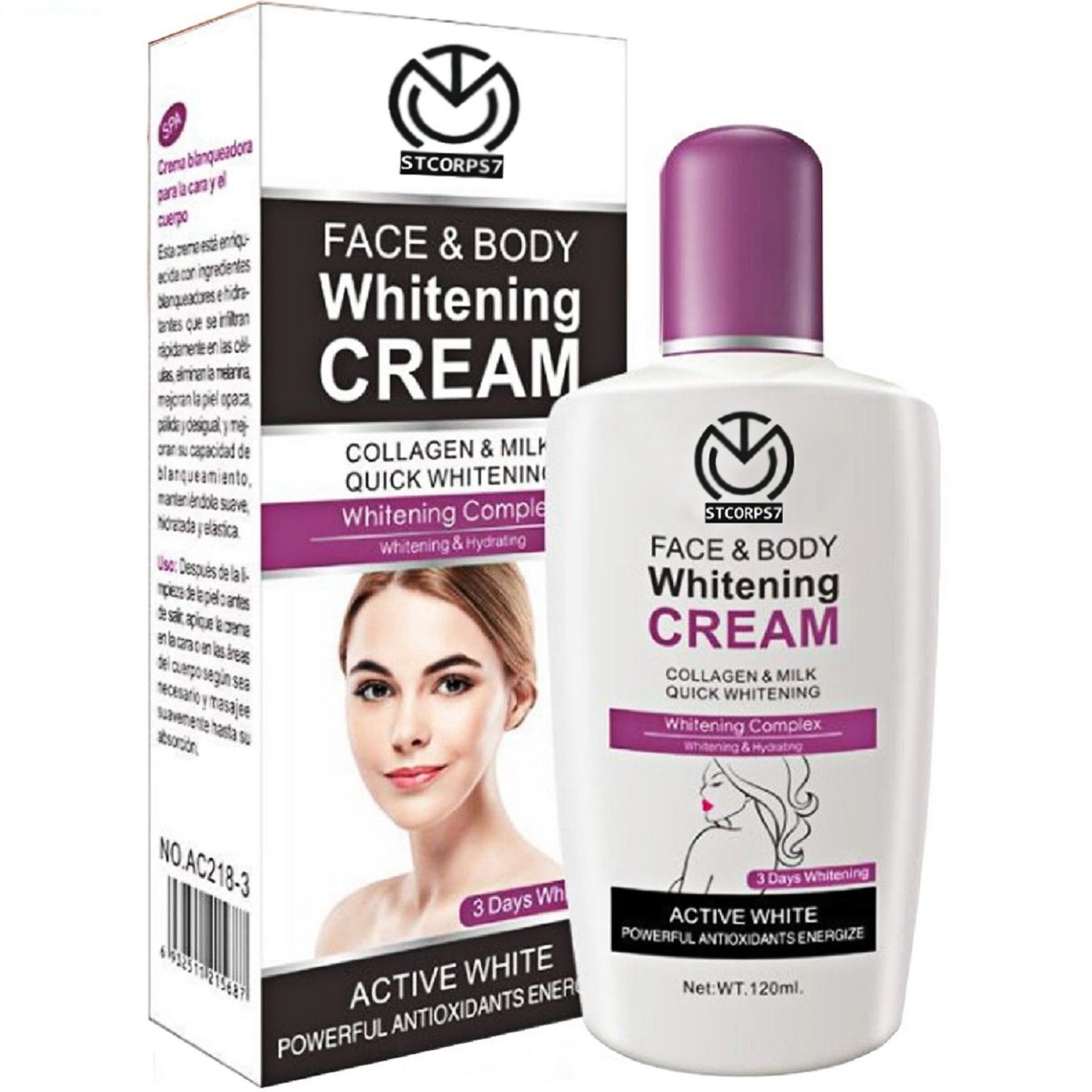 Body whitening store cream