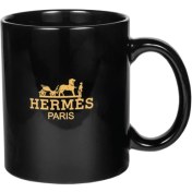 تصویر ماگ سرامیک تمام مشکی کد 330 