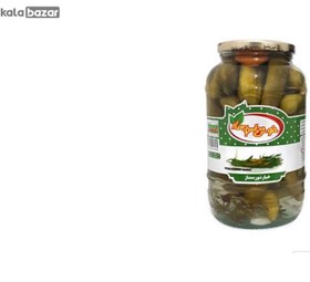 تصویر خیارشور ممتاز خوش طعم بهار حجم 1500 گرم Delicious spring pickles - 1500 g