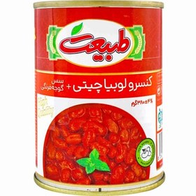 تصویر طبیعت کنسرو لوبیا چیتی در سس گوجه فرنگی 380 گرمی 