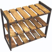 تصویر جاکفشی سه طبقه چوب روسی مدل 401437 