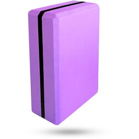 تصویر آجر یوگا فومی طرح وارداتی : بنفش yoga block purple