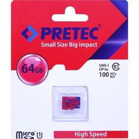 تصویر کارت حافظه پرتک Pretec High Speed ظرفیت 64 گیگابایت 