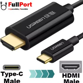 تصویر کابل Type-C به HDMI یوگرین مدل MM121*50503 طول 1.5 متر ا UGREEN MM121*50503 Type-C to HDMI Cable 1.5M UGREEN MM121*50503 Type-C to HDMI Cable 1.5M