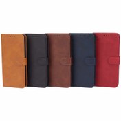 تصویر کیف چرمی مگنتی محافظ لنزدار Xiaomi Redmi Note 13 4G Leather Case For Xiaomi Redmi Note 13 4G