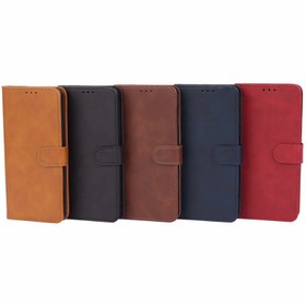 تصویر کیف چرمی مگنتی محافظ لنزدار Xiaomi Redmi Note 13 4G Leather Case For Xiaomi Redmi Note 13 4G