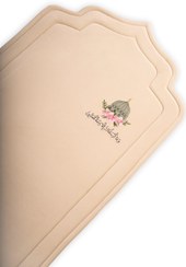 تصویر جانماز ابری طرح محراب مدل مسجد النبی Spongy prayer mat with mihrab design / The Prophet's Mosque