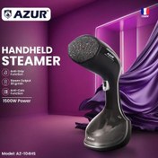 تصویر بخارگر دستی AZUR مدل AZ-104HS - با قدرت 1500 وات و طراحی شیک AZUR manual steamer model AZ-104HS - with 1500 watts of power and stylish design