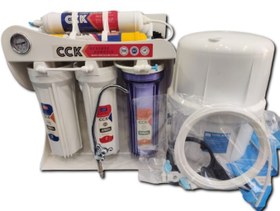 تصویر دستگاه تصفیه آب خانگی CCK ایرانی ۶ مرحله‌ای با فیلتر ممبران و مینرال 