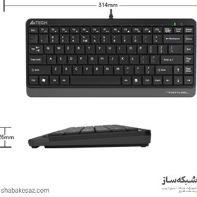 تصویر کیبورد باسیم ای فورتک مدل FK11 A4Tech FK11 Wired Keyboard