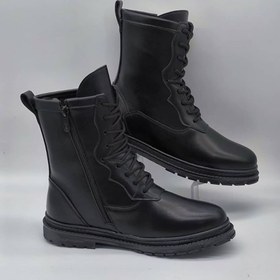 تصویر نیم بوت ساده بغل زیپ 