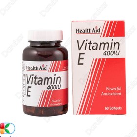 تصویر کپسول ویتامین ای 400 واحدی هلث اید 60 عددی Health Aid Vitamin E 400 60Caps