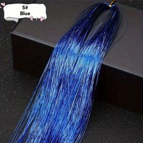 تصویر اکستنشن رنگی مو 