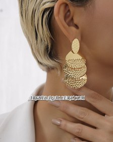 تصویر گوشواره زنانه طلا و سیلور مینیمال با آبکاری طلای ۱۸ عیار و نقره Minimalist Gold and Silver Women's Earrings with 18K Gold and Silver Plating