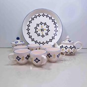 تصویر سرویس چایی خوری گل آبی 