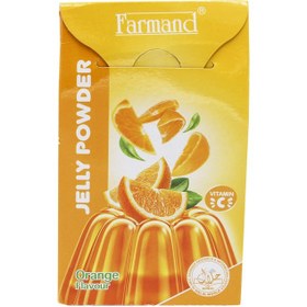 تصویر پودر ژله پرتقال فرمند - 100 گرم Farmand orange jelly powder - 100 g