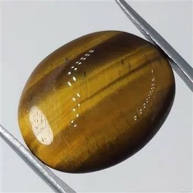 تصویر نگین سنگ چشم ببر یا tigers eye معدنی 