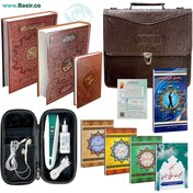 تصویر قلم قرآنی هوشمند BSR420 ظرفیت ۳۲ گیگابایت با قرآن ۶۰۴ صفحه و کلیات مفاتیح 