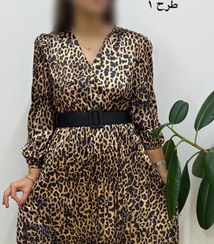 تصویر سرمه کالکشن - پیراهن ساتن پلیسه الیسا 