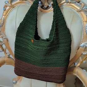 تصویر ست کیف و کلاه مکرومه کتان مجلسی 