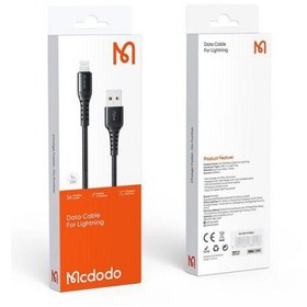 تصویر کابل تبدیل USB به لایتنینگ mcdodo طول 0.2 متر اصلی گارانتی شرکتی 