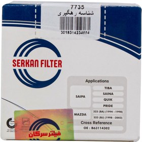 تصویر فیلتر روغن خودروی سرکان مدل SF 7735 Serkan car oil filter model SF 7735