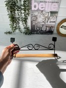 تصویر ست سینک فلزی - آویز حوله و دستمال 