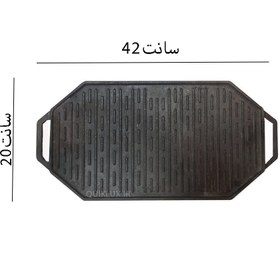 تصویر تابه 8 ضلعی گریل چدنی 