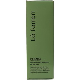 تصویر شامپو ضد شوره لافارر کلیمبا مخصوص موی چرب 180 میل Lafarrerr Climba  Anti Dandruff Shampoo For Oily Scalp 180ml