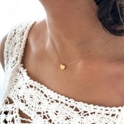 تصویر گردنبند طلا مدل قلب سایز ۴۰ سانتیمتر 