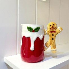 تصویر پارچ کریسمسی طرح جینجر 