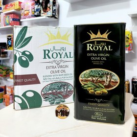 تصویر روغن زیتون رویال کارتن چهار عددی اصل اسپانیا | Royal olive oil 