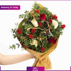 تصویر دسته گل عیدت مبارک (ارسال هدیه به ترکیه) 