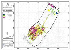 تصویر عنوان نقشه : نوع سازه ساختمانی شهر بهمن 