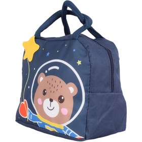 تصویر کیف غذا فانتزی طرح خرس فضانورد مدل BP15 Fancy lunch bag with astronaut bear design code BP-15